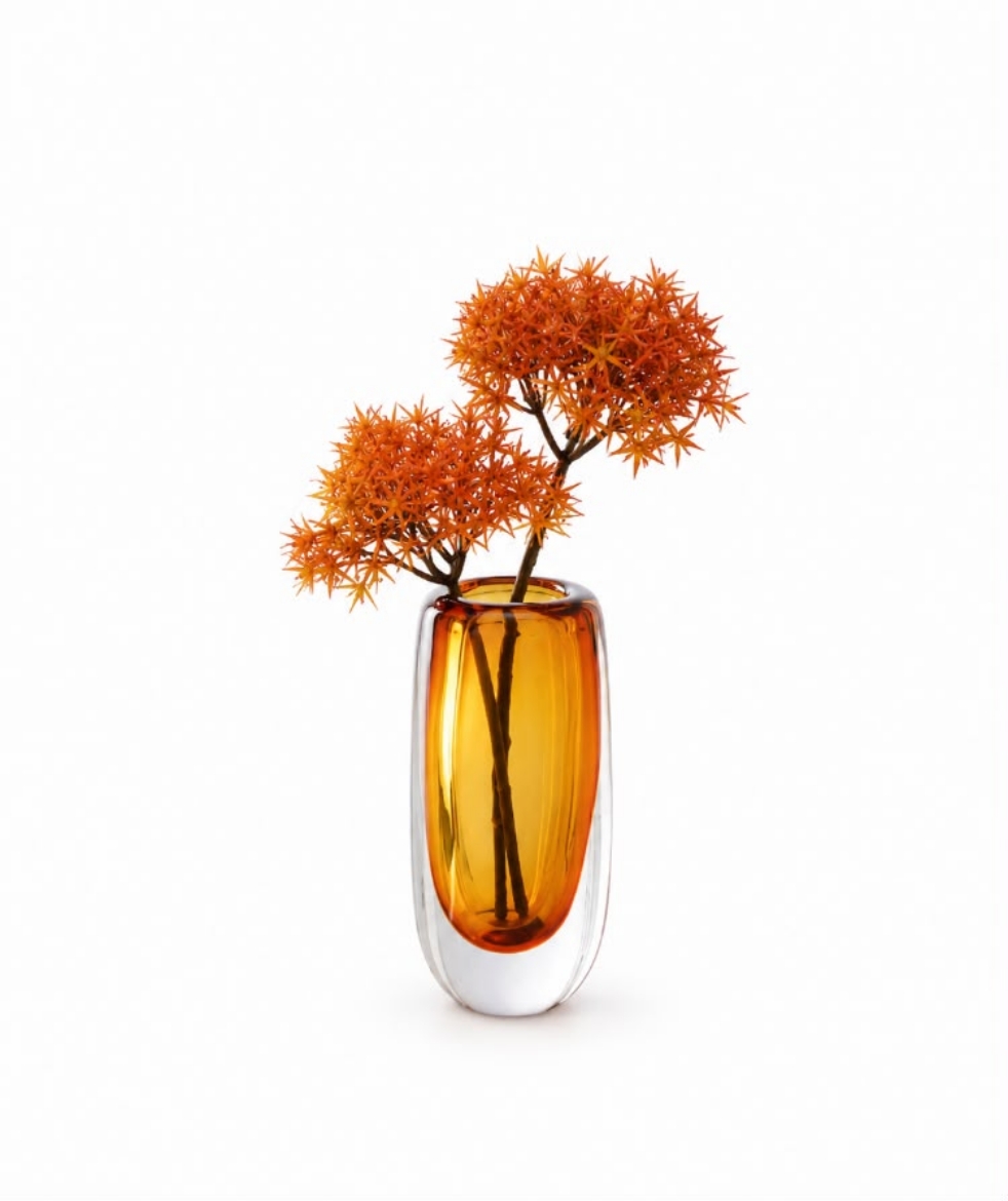 Picture of Forma Vase Amber L