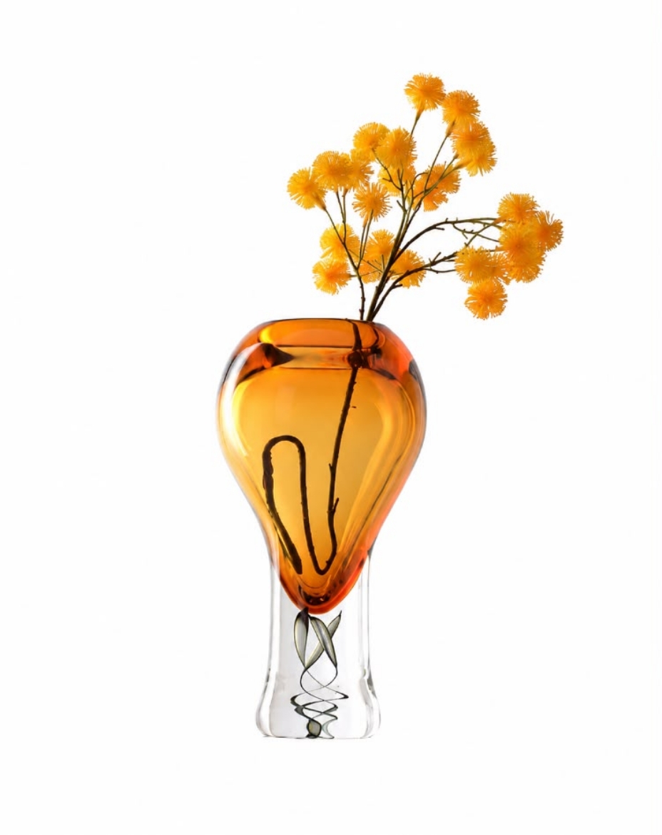 Picture of Zora Vase Amber