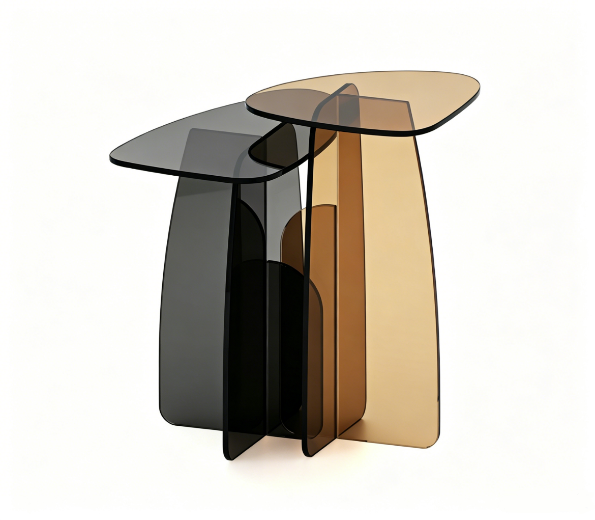 Picture of Sydney Serving Table Grey/Clear S