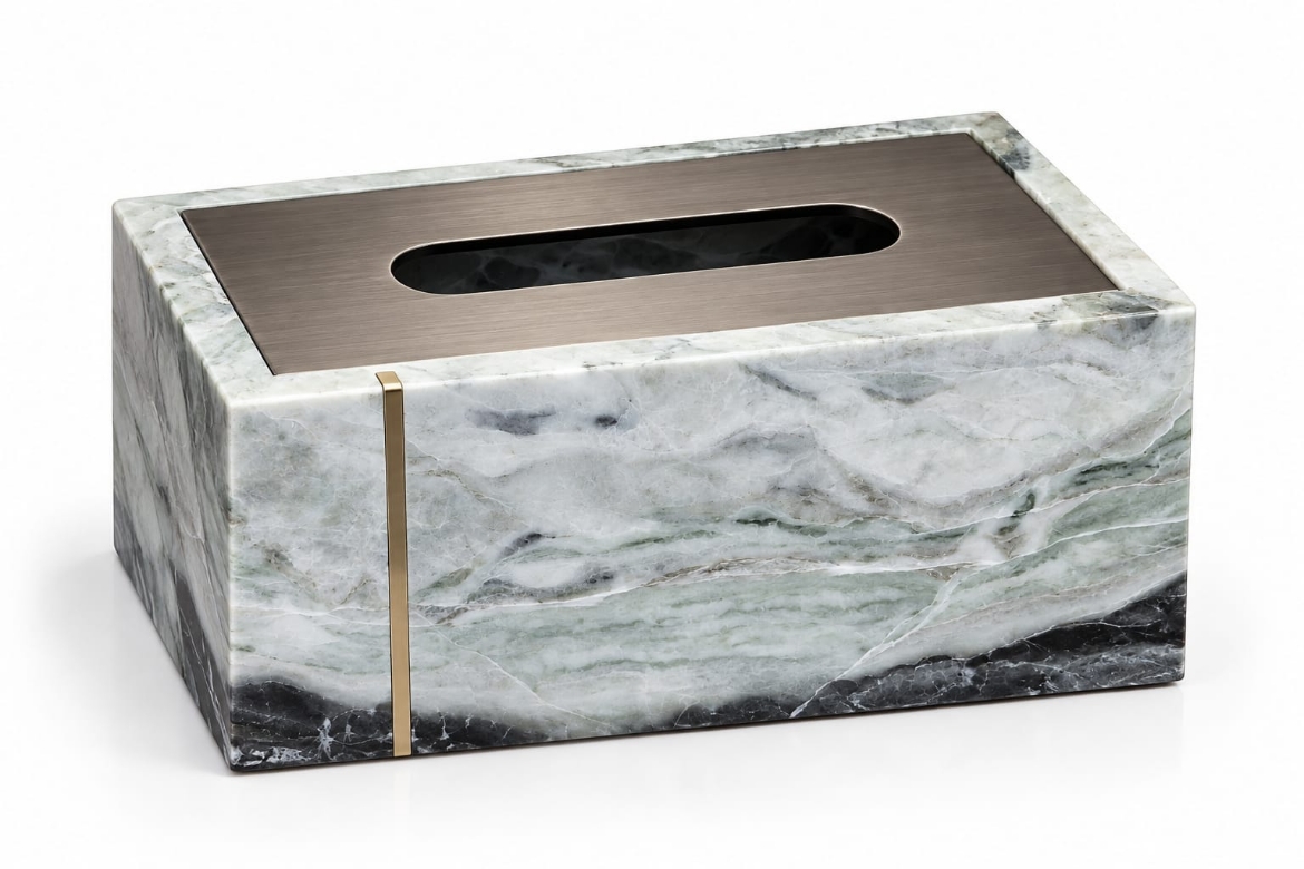 Picture of Amaro Tissue Box Green