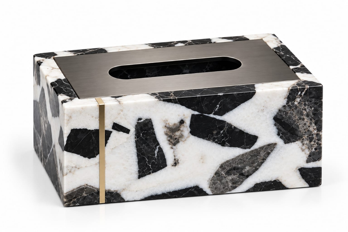 Picture of Amaro Tissue Box Black